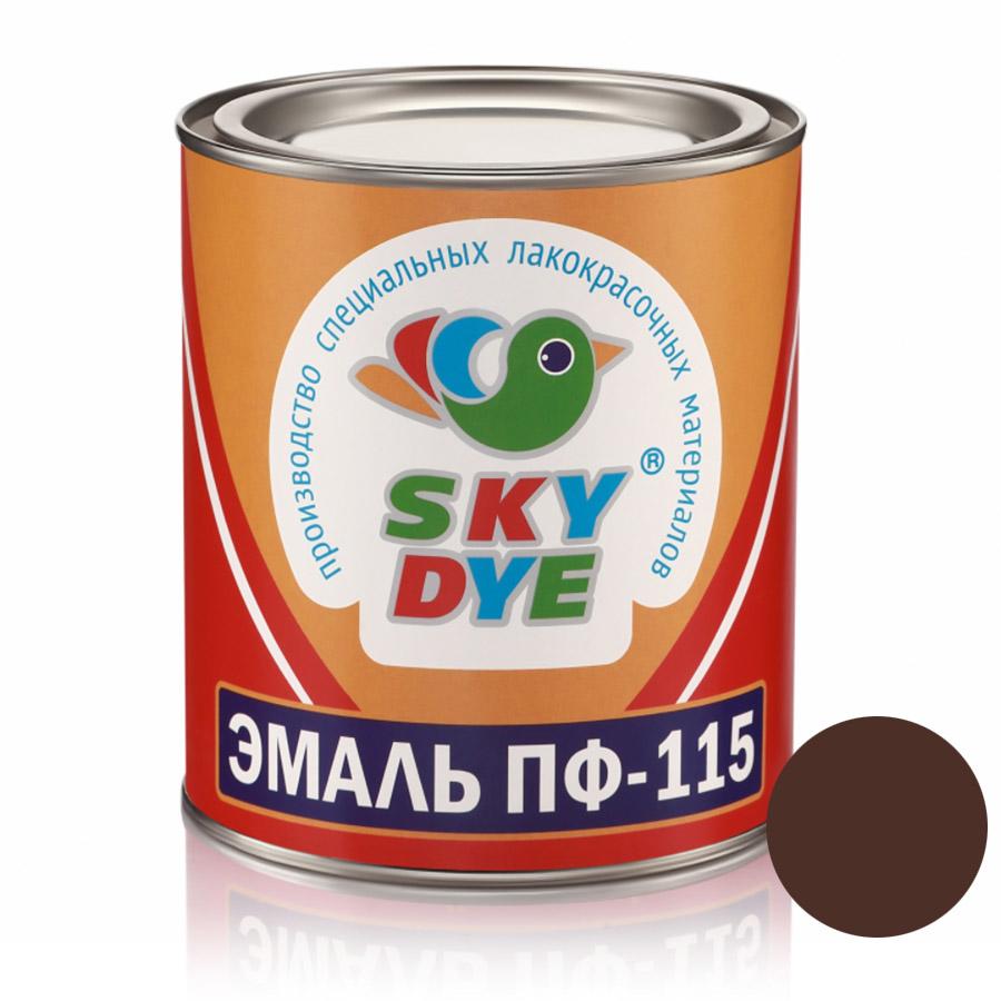 Коричневая эмаль ПФ 115 0,9 кг