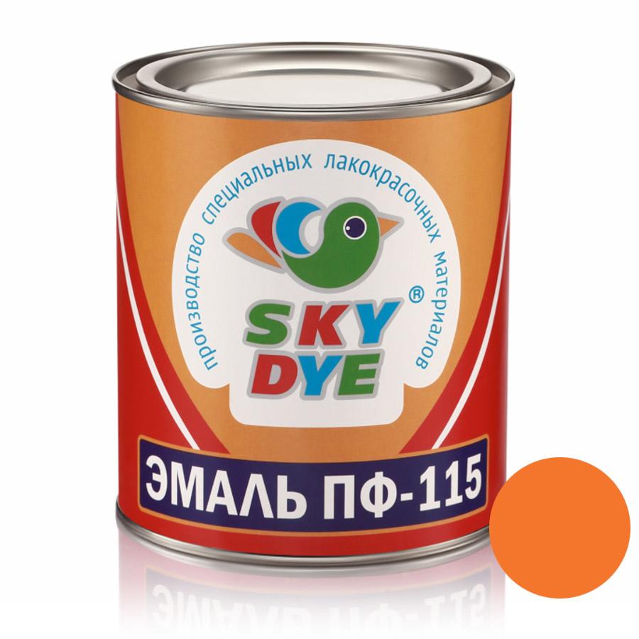 Оранжевая эмаль ПФ 115 0,8 кг